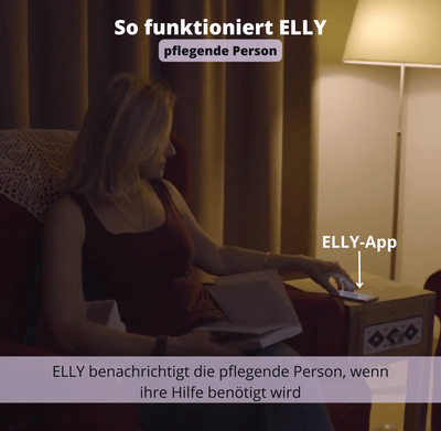 So benachrichtigt ELLY pflegende Angehörige in der ELLY-App